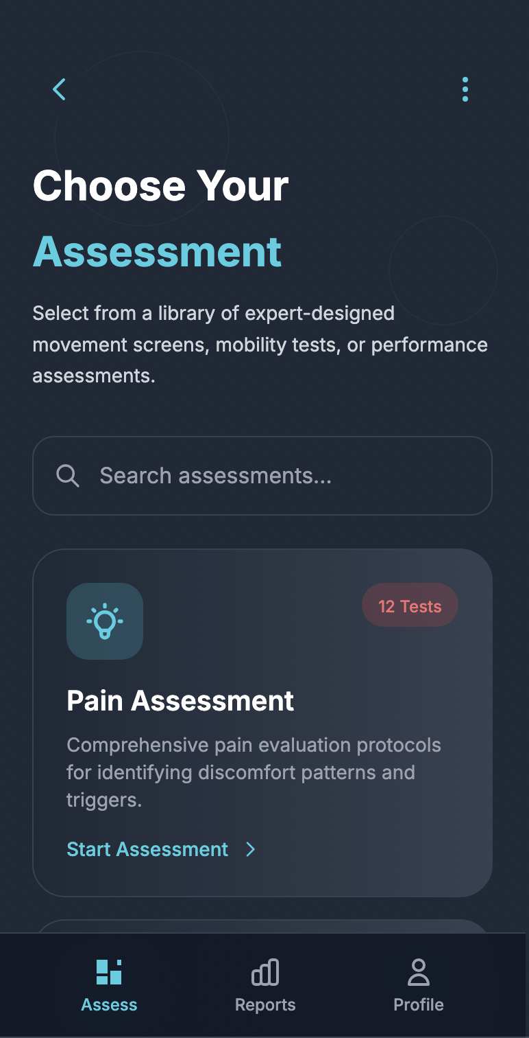 Choose Your Assessment